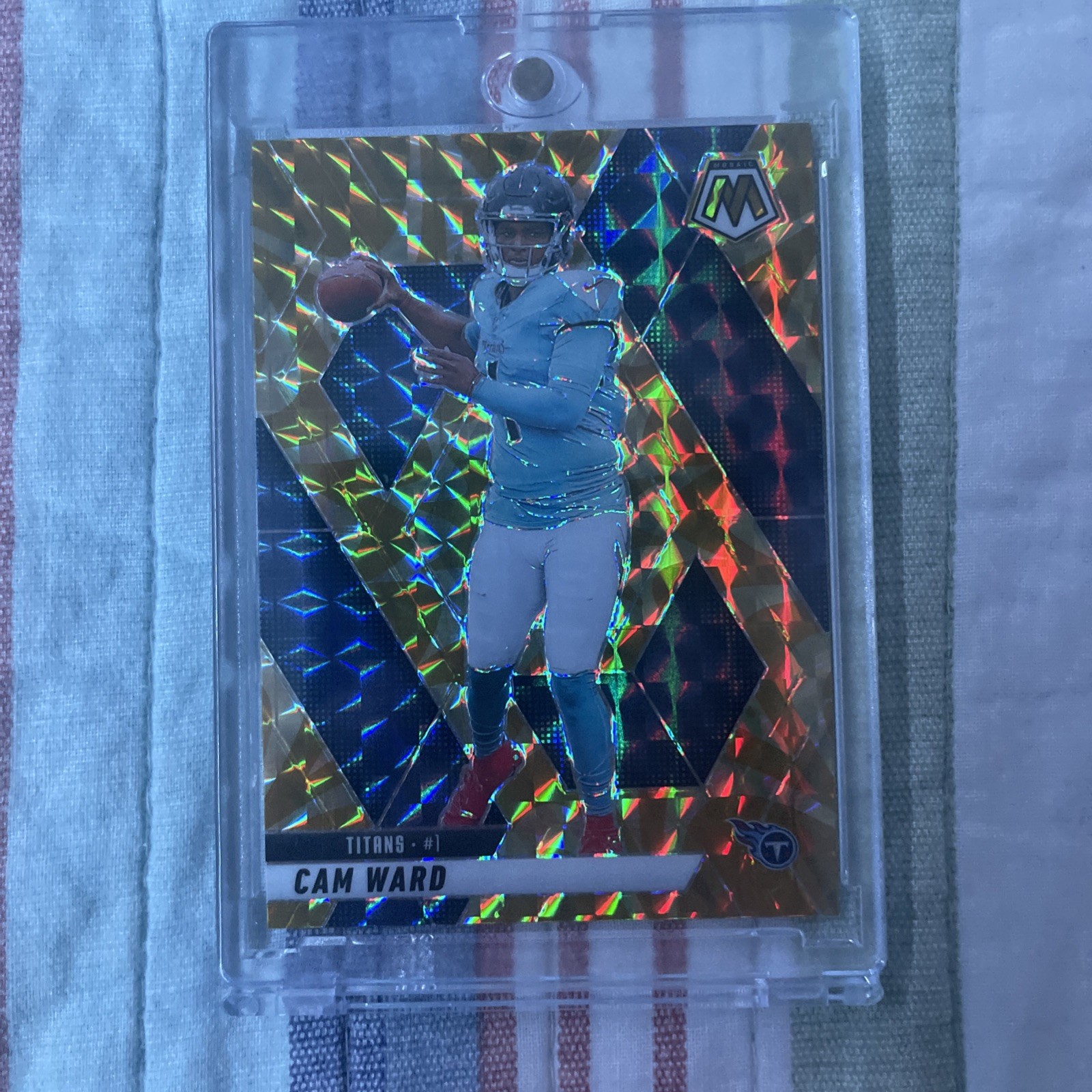 2025 Mosaic Reactive Yellow Prizm Cam Ward RC #382