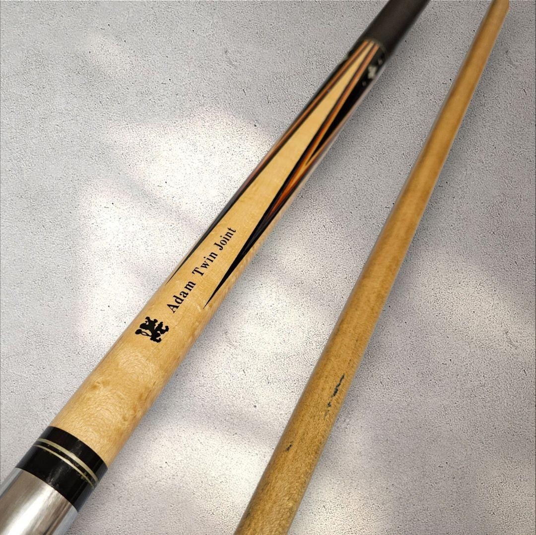Adam Twin Joint Bushka Model 4-Blade Hagi Cue Billiards USED F/S
