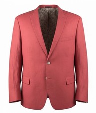 Ralph Lauren LRL 100 Linen Sport Coat Men 50R Coral Black Label 2 Button Blazer