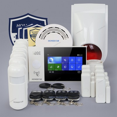 HOMSECUR Wireless WIFI 4G LCD Home Security Alarm System+6*PIR+Door Sensor