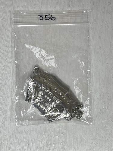 Retro Radio Ghetto Blaster Boombox Rhinestone Pendant Necklace Silver Tone 356 - Picture 13 of 13