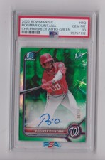 Roismar Quintana RC Auto2022 Bowman Chrome Green S/E #/50 Graded PSA 10 GEM MT