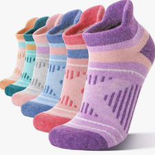6 Pairs Merino Wool Ankle Hiking Running Socks