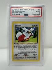 Delibird Neo Revelation Holo 5/64 1st Edition PSA 9 Mint 🐧❄️ on eBay
