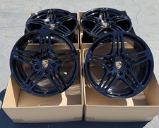 19 Porsche 911 997 C2 C2s Turbo Gloss Black Wheels Factory Oem Forged Rims 4 19 Porsche 911 997 C2 C2s Turbo Gloss Black Wheels Factory Oem Forged Rims 4