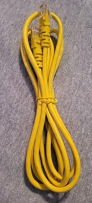 6FT Cat5E Ethernet Patch Cable Cord 26AWG - Yellow
