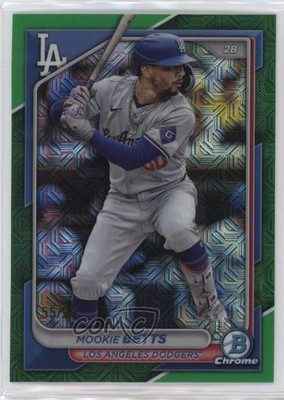 2024 Bowman Chrome Mega Box Green Mojo Refractor 55/99 Mookie Betts #62 16pf