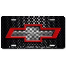 Chevy Bowtie Novelty License Platetag - Redgraymesh Image On Flat Aluminum