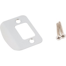 Full Lip Round Corner Deadbolt Strike Plate, 2-1/4 Inches, 1-5/8" Center-to-Cent