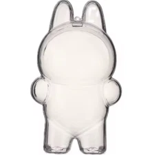 NEW Clear Protective Case Standing Style 1p Mart The Monsters Plush 