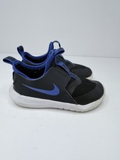 New Nike Flex Runner TD Blue White Toddler Slip On Shoes Size 9 C Comfort