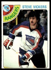 1978-79 Topps Hockey Card Steve Vickers New York Rangers #55 EX