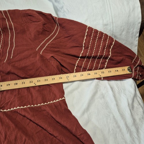 NWT MADEWELL Plus Embroidered Faux-Wrap Top 3X - Picture 4 of 12