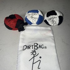 3 pack - DirtBag Hacky Sack Blue Red Black wi...