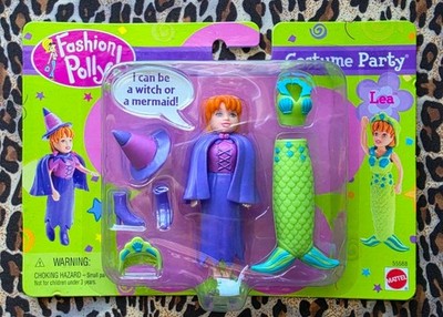 Polly Pocket Fashion Polly Vintage 2001 Costume Party Mermaid Witch LEA DOLL NEW