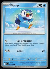 Piplup 027/094 Common Phantasmal Flames Pokemon Near Mint