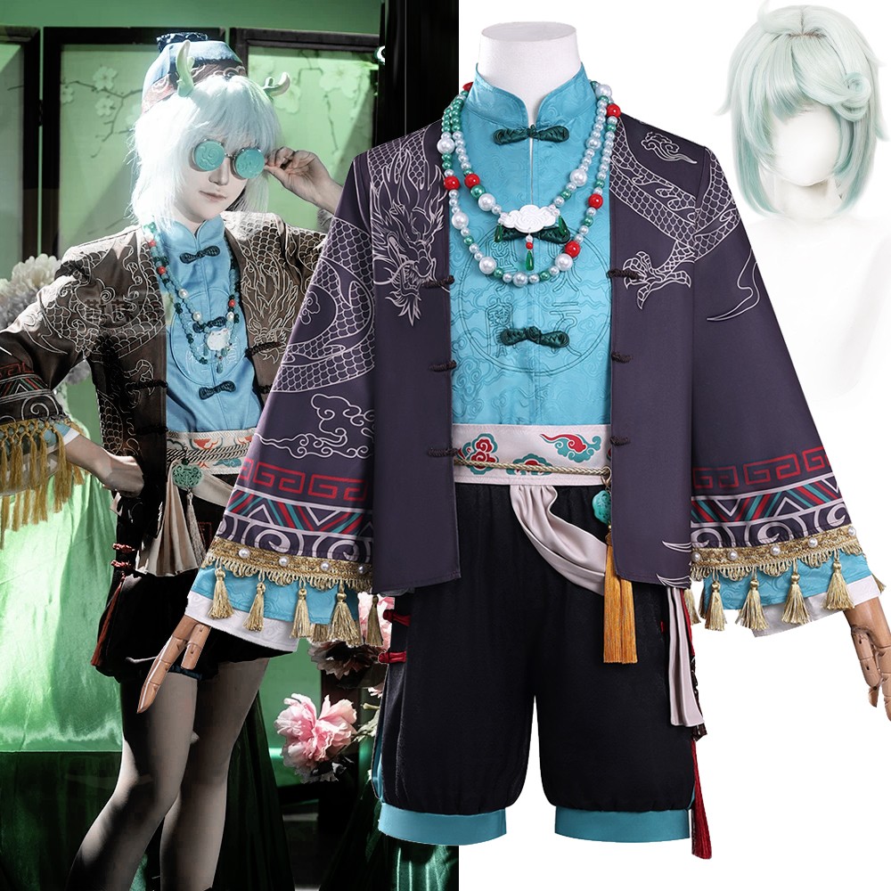 Mujeres Hombres Juego Identidad V Cosplay Pintor Disfraz Conjunto Peluca Carnaval Anime Ropa