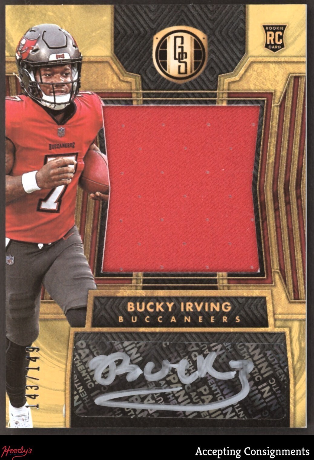 2024 Panini Gold Standard #270 Bucky Irving RC ROOKIE JERSEY AUTO 143/149