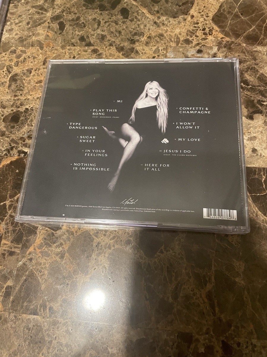 MARIAH CAREY SIGNED AUTOGRAPHED 2025 HERE FOR IT ALL SIGNED INSERT