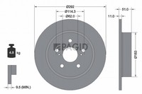 2X Pagid Bremsscheibe 56478NC FüR Toyota HR VAN NGX10_ NGX10R 4WD NGX50_ NGX50R