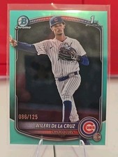 2025 Bowman Chrome - Wilfri De La Cruz -Aqua Refractor #'d 86/125