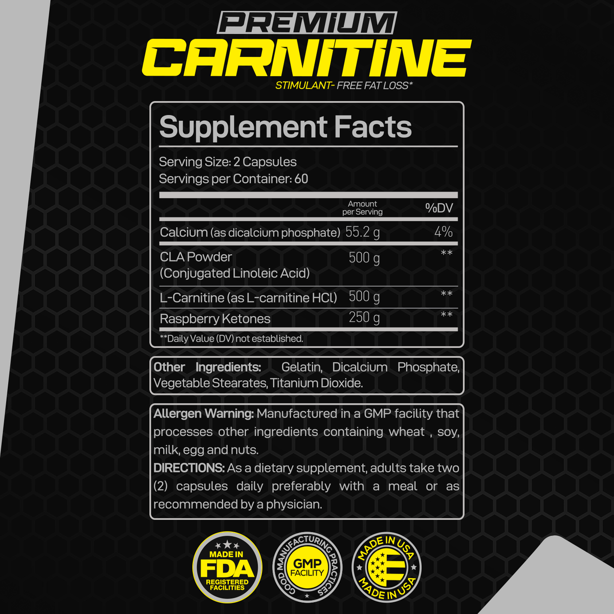 l carnitine raspberry ketones Forzagen L-Carnitine CLA Raspberry Ketones Weight Management Capsules 120