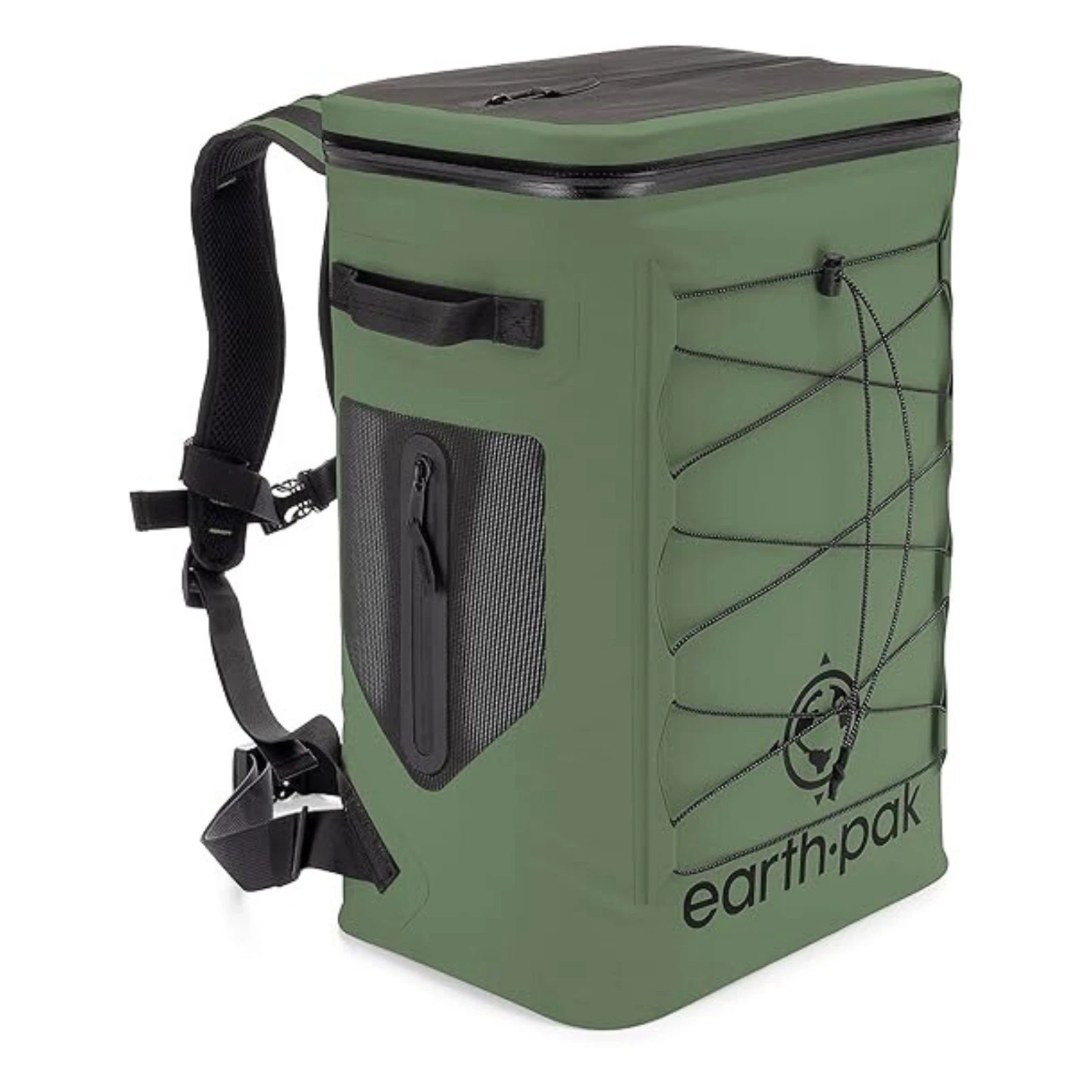 Earth Pack Insulated Backpack Cooler Holds 35 canx for 72 Hours, Green