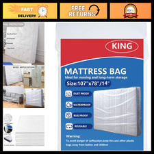 Plastic Mattress Bag for Moving  Storage, Protector Cover for King Mattress