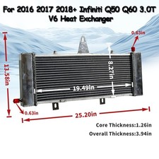 Heat Exchanger Fits 2016 2017 2018 + Infiniti...