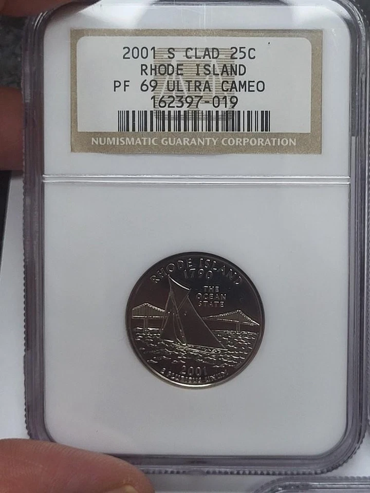 2001 NGC PF69 Ultra Cameo Set of Statehood Quarters 5 coins - Image 3 of 4