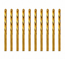 Drywall Cut out Bit 1/8" Sabre Point Cutout Bit Titanium Router Drill Bit -10Pcs