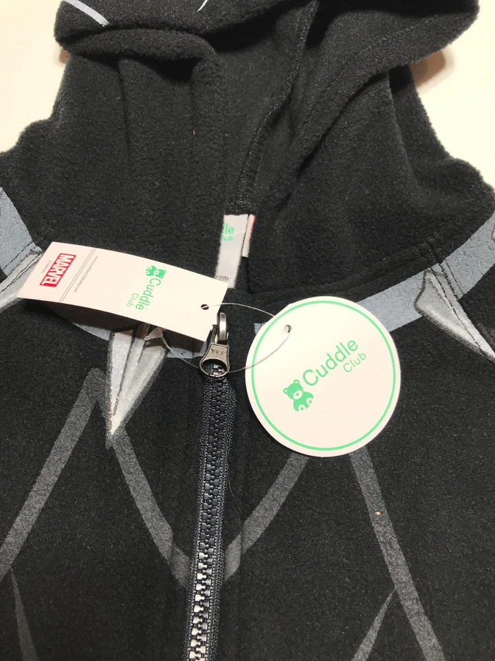 Cuddle Club Marvel Fleece Black Panther Full Zip Jacket Costume Baby 18-24 Mos. - Image 2 of 4