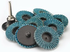 10pc-80 Grit Iit 2 Flap Disc Roll Lock Sanding Disc With 1pc 14 Holder 81026