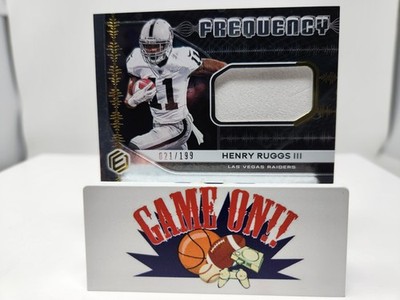 2020 Panini Elements #FR-7 Henry Ruggs Frequency Patch /199 RC Rookie
