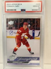 2023-24 CONNOR ZARY UPPER DECK YOUNG GUNS RC ROOKIE #496 PSA 10
