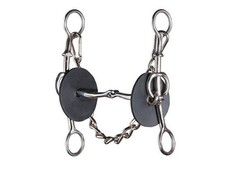 Professionals Choice Bit Elevation Gag Snaffle 7 1/2" Silver BRB-410