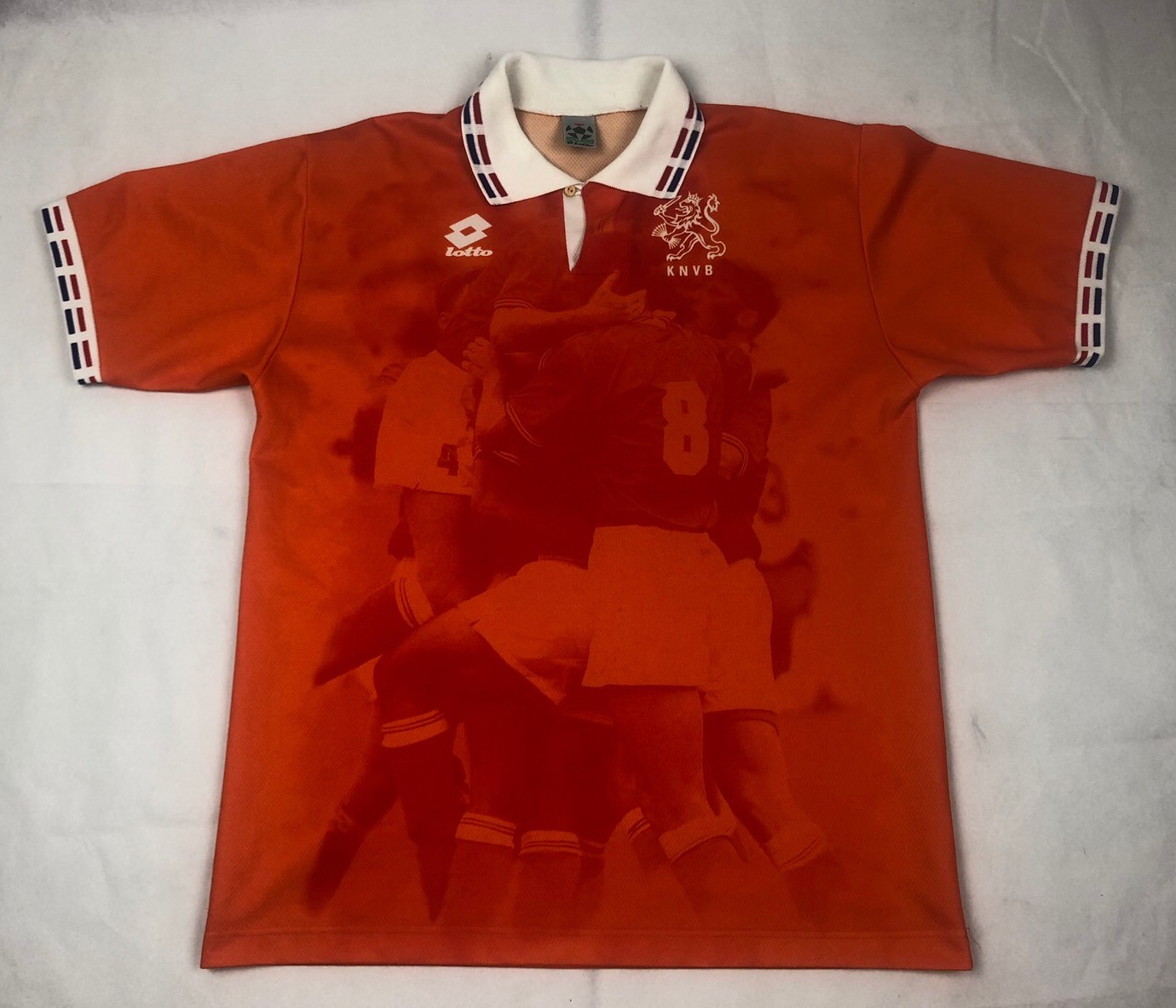 Lotto NETHERLANDS Euro 1996 XL Home Soccer Jersey Football Shirt KNVB Holland Lotto NETHERLANDS Euro 1996 XL Home Soccer Jersey Football Shirt KNVB Holland