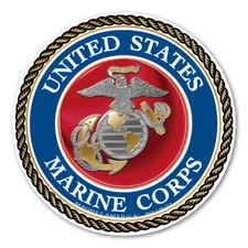 USMC Seal Mini Circle Magnet