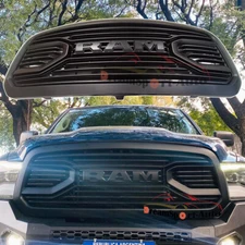 Front Grill For 2013- 2018 2016 Dodge Ram 1500 Big Horn Black Grille Paintable