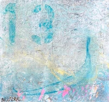 Abstract Painting on Paper, Numeric Painting, Acrylic Painting, Modern Painting