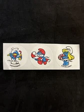 Vintage 80’s SMURF Scratch & Sniff Matte Stickers - PEPPERMINT -