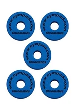 Cympad 5 piece Chromatics BLUE Foam Cymbal Washers - FREE SHIPPING