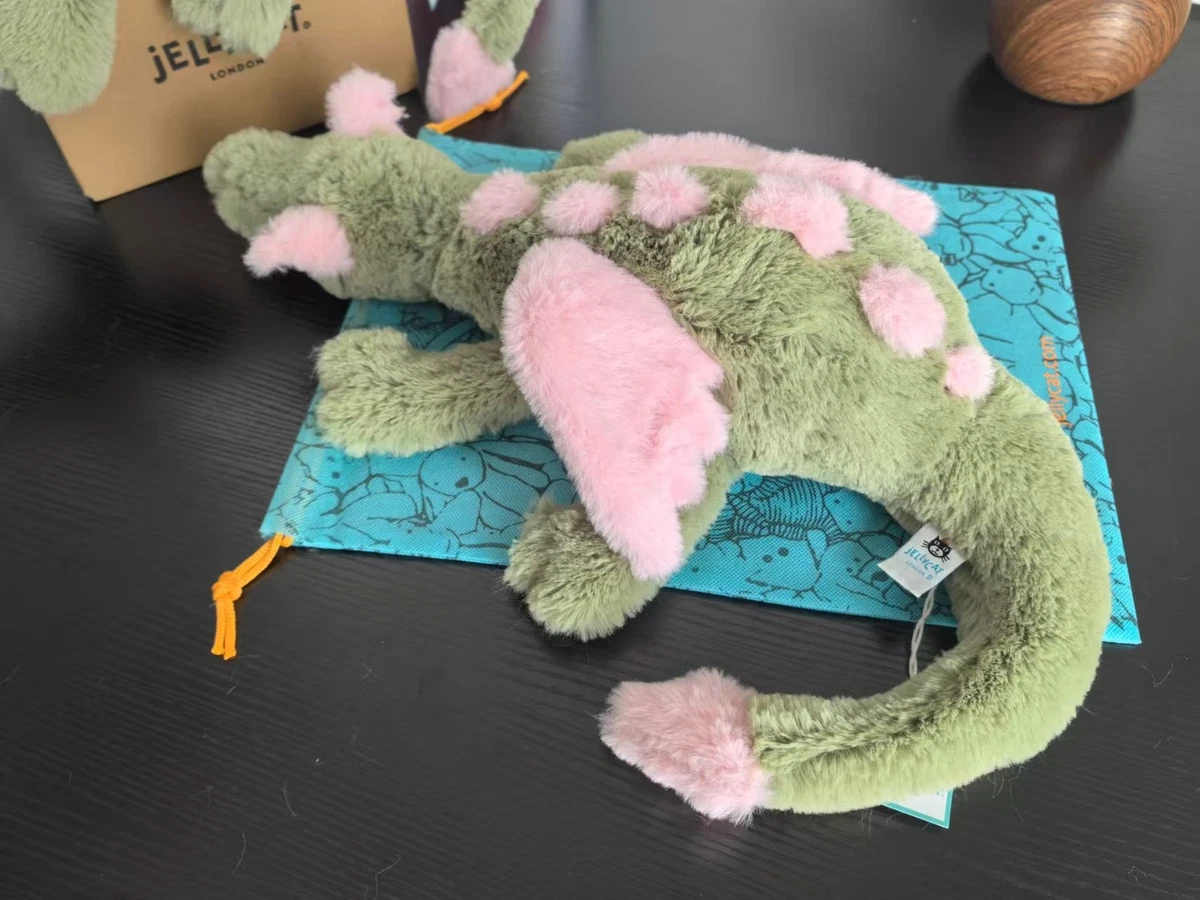 ジェリーキャット ドラゴン Malachy Dragon Jellycat Malachy Dragon - Exclusive Green/Pink Plush - Brand