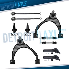 Front Upper Control Arms w/ Ball Joints Tie Rods for Chevy Silverado Sierra 1500