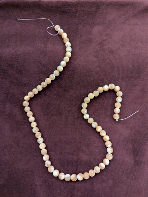 Yochus 6mm Trochus Shell Stone Beads for Jewelry Making 15 inch strand