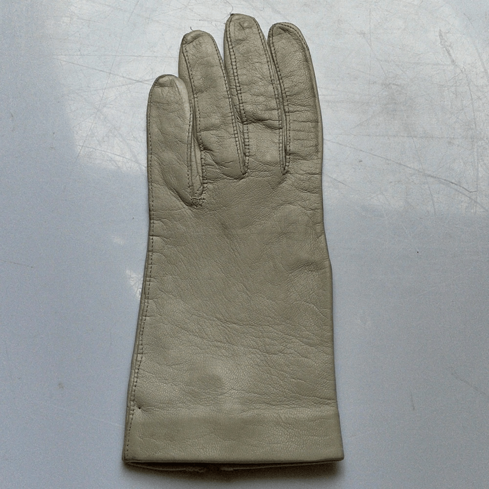 Vintage 50s/60s off white leather gloves - size 6 | eBay