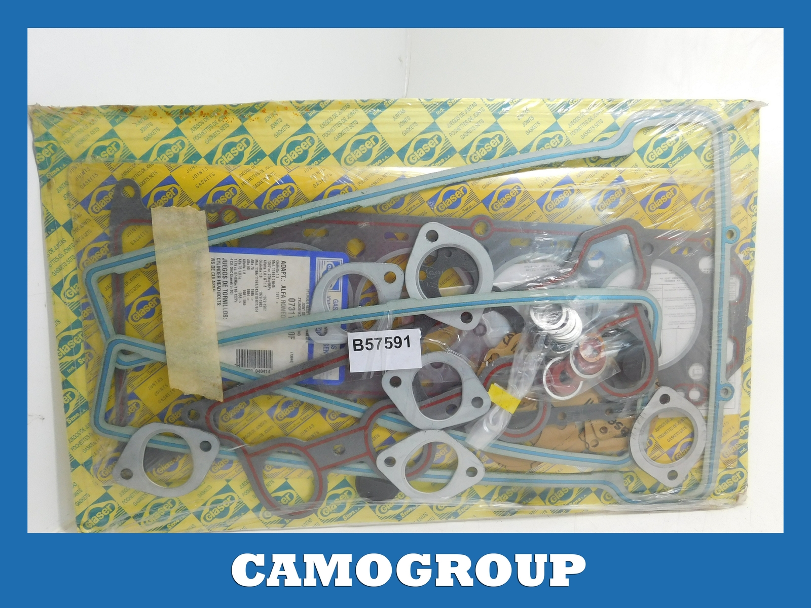 GUARNIZIONI MOTORE ENGINE GASKETS GLASER D31138 80F 00