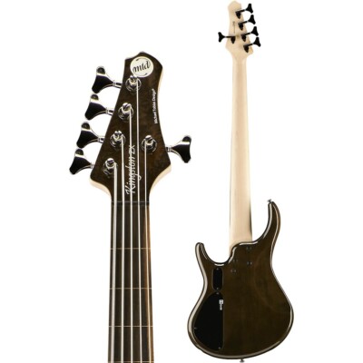【関税込み】Baserange ブラック Nida ソング MTD ZX 5-String Fretless Electric Bass Guitar Transparent