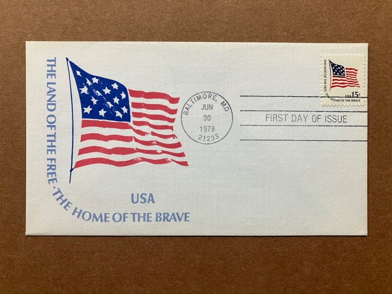1978 15c Fort McHenry Flag 1597 Andrews Cachet First Day Cover LE 418 / 2500