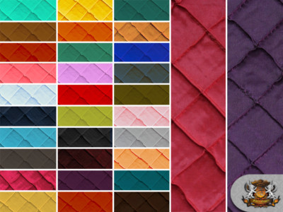 Taffeta Pintuck Diamond Fabric Sold By The Yard